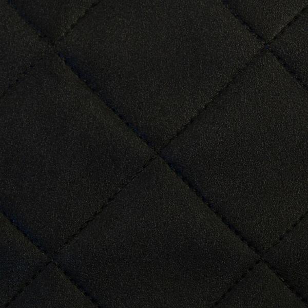 Kunstleder Debbie in Steppoptik Schwarz von Swafing